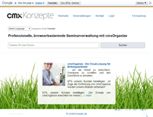 Tablet Screenshot of cmxkonzepte.de